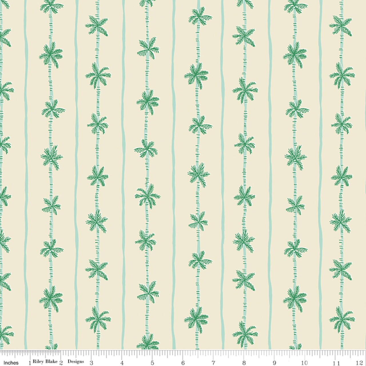 Palm Stripe in Sand Dollar (c15906-sanddollar) | Forever Neverland | Jill Howarth | Riley Blake